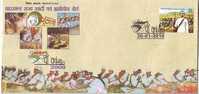 Mahatma Gandhi, Error Postmark,  Khadi, Textile, Charkha, Spinning, Weaving, Special Postmark, India, - Mahatma Gandhi