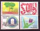 Y7681 - SAN MARINO Ss N°1239/42 - SAINT-MARIN Yv N°1189/92 ** AIDS SIDA - Unused Stamps