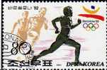 Sommer-Olympiade 1982 Korea 3223 Aus Block 264 O 1€ Leichtathletik 1500-Sprint Maskottchen Olympic Sport Stamp Of Corea - Sommer 1992: Barcelone