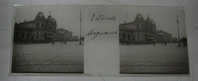 OLD GLASS PHOTO STEREOSCOPIC POSITIVE -  MAINZ STATION - MEASURE 10,5 X 4,3 CMS. - Main - Kinzig Kreis