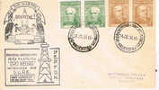 3350 Sobre Expo. SAN MARTIN , ARGENTINA 1954, Petroleo, Oro Negro - Covers & Documents