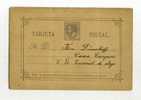 - ESPAGNE  1850/1931 . ENTIER POSTAL ALPHONSE XII SUR CP . - 1850-1931