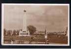 Real Photo Postcard Naval War Memorial & Drake's Statue Plymouth Devon - Ref 527 - Plymouth