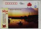 Canadian City Scenery,harbour,China 2009 Wuhan Vehicle Drivers Association New Year Greeting Pre-stamped Card - Autres (Mer)