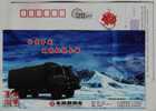 Truck,frozen Plateau,China 2007 Dongfeng Commercial Vehicle Advertising Pre-stamped Card - Camions