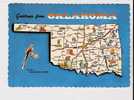 Greetings From Oklahoma, Map And State Bird Scissor-Tailed Fly Catcher - Otros & Sin Clasificación