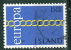 Iceland 1971 15k Europa #430 - Gebraucht