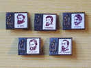 PINS Of The USSR, 1973г, WRITERS –5 Pieces. - Personaggi Celebri