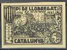 Viñeta PI De LLOBREGAT (Barcelona), Guerra Civil 5 Cts. Sofima 1s - Viñetas De La Guerra Civil