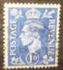 GRAN BRETAGNA 1950 Nr 251 Re Giorgio VI  1 P - Varietà Filigrana Rovesciata - Used Stamps