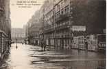 CRUE DE LA SEINE PARIS La Rue Traversiére Janvier 1910 Cpa Animée - Overstromingen