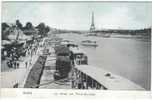 FRANCE - PARIS - LA SEINE - AU POINT-DU-JOUR - LOTS OF BOATS & TOURISTS - La Seine Et Ses Bords