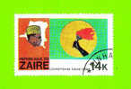 Timbre Oblitéré Used Mint Stamp Selo Carimbado République ZAIRE L´Expédition Du Fleuve Zaire 14K - Altri & Non Classificati