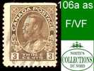 Canada (Unitrade & Scott # 108a As - King Georges V Admiral Issue) (o) F/VF - Usati