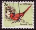 1979 - Australian Birds Definitive Issues 2c CRIMSON FINCH Stamp FU - Oblitérés