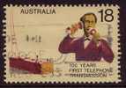 1976 - Australian 100th Anniversary 18c FIRST TELEPHONE TRANSMISSION Stamp FU - Gebraucht