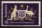 1976 - Australian 75th Anniversary Coat Of Arms 18c NATIONHOOD Stamp FU - Used Stamps