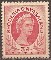 RHODESIA & NYASALAND..1954..Michel # 5...MLH. - Rhodesien & Nyasaland (1954-1963)