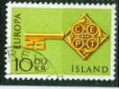 Iceland 1968 10k Europa Issue #396 - Oblitérés