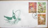 1967 CZECHOSLOVAKIA FDC 3 WATER BIRDS DUCK HERON - Eenden