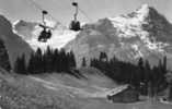 Suisse Grindelwald Firstbahn Mit Fiescherhorn Und Eiger Cpsm - Grindelwald