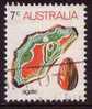 1973 - Australian Marine & Gemstone Definitive Issue 7c AGATE Stamp FU - Gebraucht