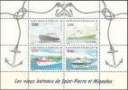 Saint-Pierre & Miquelon 1994 Michel Bloc Feuillet 3 Neuf ** Cote (2007) 12.50 Euro Vieux Bateaux - Blokken & Velletjes