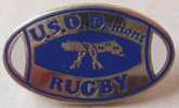 Pin's RUGBY  U.S.O.DOMONT  (top Qualité Zamak) - Rugby