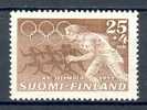 Finland 1952 Mi. 402  25 (M) + 2 M Olympic Games Olympische Sommerspiele Helsinki MNH - Ungebraucht