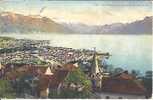 10512. CHARDONNE .VUE S/VEVEY ET LES ALPES. - Chardonne