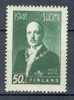 Finland 1941 Mi. 242 X  50 P Fight For Fredom President Risto Heikki Tyti MNH - Unused Stamps