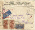 LETTRE DE BEYROUTH PAR AVION POUR DAKAR ET CENSUREE 1944 - Cartas & Documentos