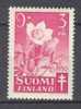 Finland 1950 Mi. 386   9 (M) + 3 M Tuberculosis Tuberkulose Flower Blume MNH - Usati