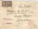 LETTRE DU COMPTOIR FRANCAIS DE PONDICHERRY AVEC ALPHEE DUBOIS 1891 - Lettres & Documents