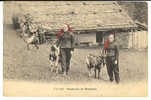 CHAMPERY - Paysannes Au Foulard Rouge - Chèvres - Champéry