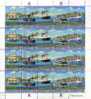 PIA - ONN - 1997 : I Trasporti : Battelli - (Yv 728-32 X 4) - Blocks & Sheetlets