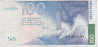 R011 Estonia 100 Krooni 1999, ZZ-serie, Replacement Note - Estland