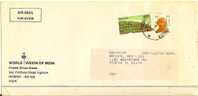 INDIA 1968 COVER WITH 2 STAMPS AND NICE EGMORE (MADRAS) CANCELLATION - Storia Postale