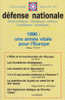 Défense Nationale 1 Janvier 1996 Une Année Vitale Pour L´Europe Philippe Vougny - Politica