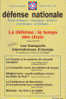 Défense Nationale 2 Février 1996 La Défense, Le Temps Des Choix Arthur Paecht - Politik
