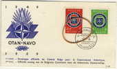 Enveloppe Premier Jour Eerste Dag Communauté Atlantique Atlantische Gemeenschap OTAN-NATO 3 Avril 1959 - Sammlungen