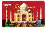 Germany - Gnanam - Taj Mahal  - 10DM - GSM, Voorafbetaald & Herlaadbare Kaarten