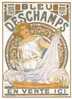 CP REPRODUCTION MUCHA BLEU DESCHAMPS - Mucha, Alphonse