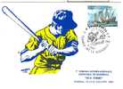 TORNEO INTERNAZIONALE GIOVANILE DI BASEBALL  7° - PARMA 1992 -CARTOLINA UFFICIALE  CON ANNULLO SPECIALE FIGURATO - Base-Ball