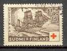 Finland 1937 Mi. 201 Red Cross Rotes Kreuz Croix Rouge Sailing Ship Segelschiff Fregatte Hämenmäa (1789) - Gebraucht