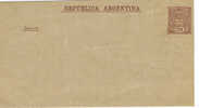 3350  Envuelta, Entero Postal ARGENTINA 1/2 Centavo, Nuevo No Circulado - Postal Stationery