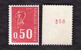 Roulette  - YT  1664b - Bequet  0.50 - Avec N° Rouge - Sans Bande De Phosphore - Cote 27e - Coil Stamps