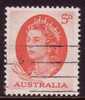 ⭐1963-1965 - Australia Definitive Red QUEEN ELIZABETH II - 5d Stamp FU⭐ - Used Stamps