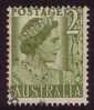 1950-1951 - Australian George VI Definitives 2d Green ELIZABETH Stamp FU - Oblitérés