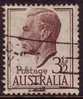 1950-1951 - Australian George VI Definitives 3.5d Brown GEORGE Stamp FU - Gebruikt